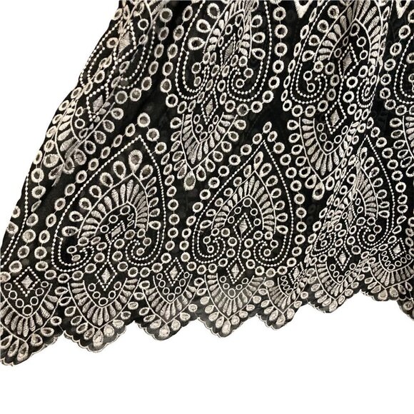 ANTHROPOLOGIE Akemi+Kin Brooke Embroidered Eyelet Dress w/Kimono Sleeve - Size 2 - Picture 10 of 13